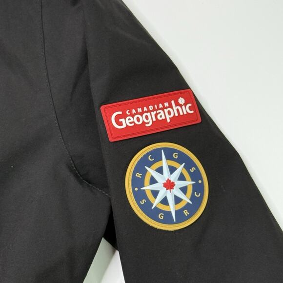 Canadiana Black Rain Jacket Weather Gear Light Wind RCGS X Womens Size XS - Picture 3 of 16